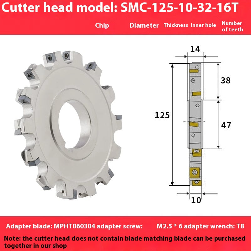 2080-CNC sleeve SMD side and face milling cutterhead CNC indexable chip SMC cutterhead T-slot grooving MPHT06 Shandong Denso Pricision Tools Co.,Ltd.